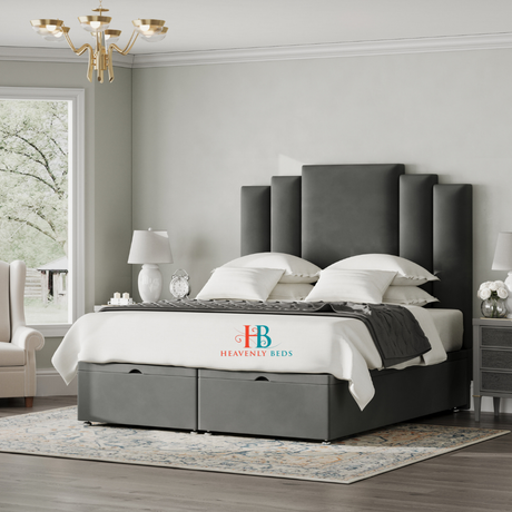 Lyon Ottoman Divan Bed and Headboard Set