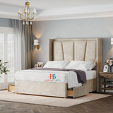 Sandy Wingback Divan Bed with Drawers