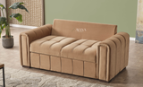 Yalina 3 Seater Sofa Bed + 2 Seater Storage Sofa 3+2 Mink