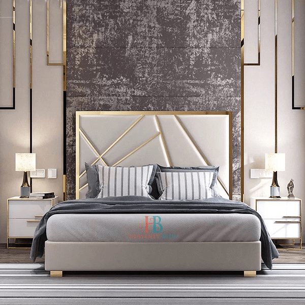 Anna Mirror Bed + Chrome/Gold - Ottoman Storage - 5ft King Size ...