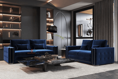Monaco Luxury Sofa Optional Studded Border 3+2 Seater