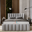 Kingsize bed with mattress and headboard
