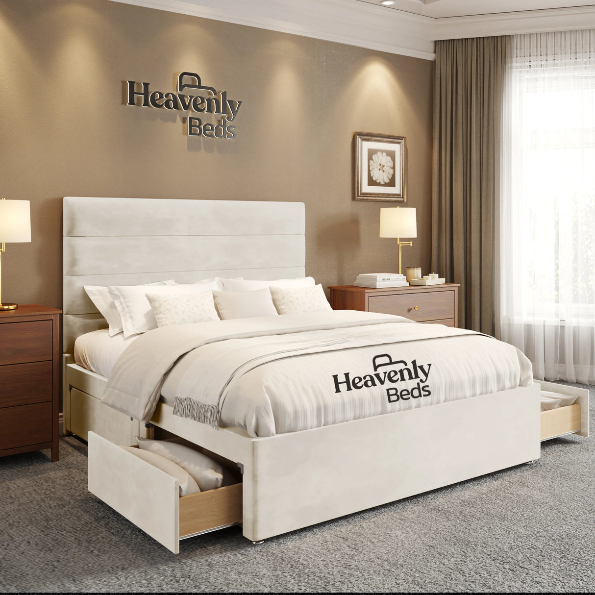 Divan Bed With Drawer Storage - Super King Size Bed