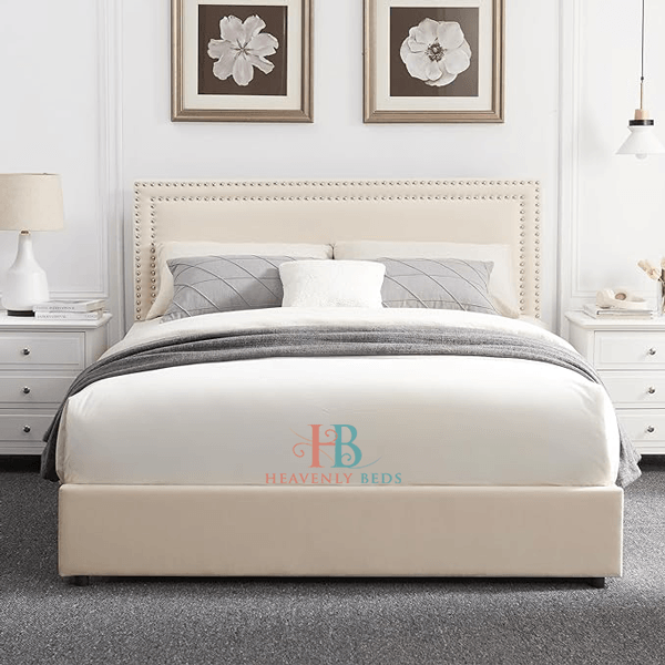 Willow Bed Frame + Ottoman Storage - 4ft Small Double - Cream ...